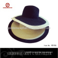 simple summer wide brim straw sun hat for lady